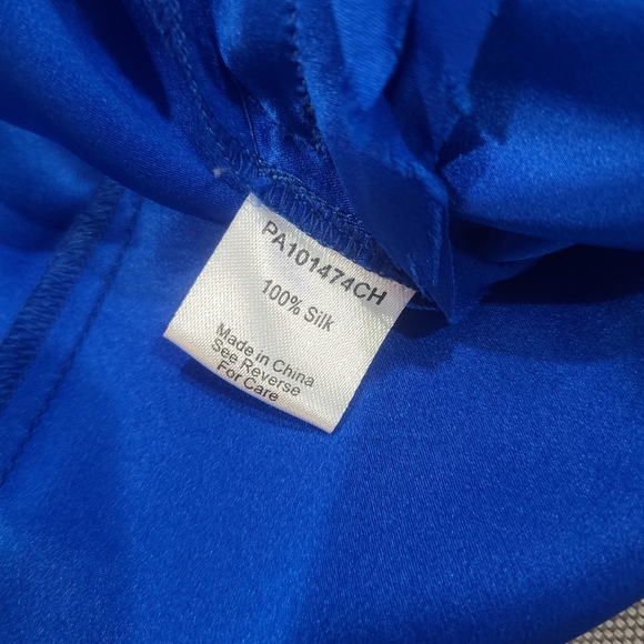 PARKER Royal Silk Spaghetti Cami Strap Wrap & Snap Jogger Leg Jumpsuit "Liv" L - Picture 15 of 16